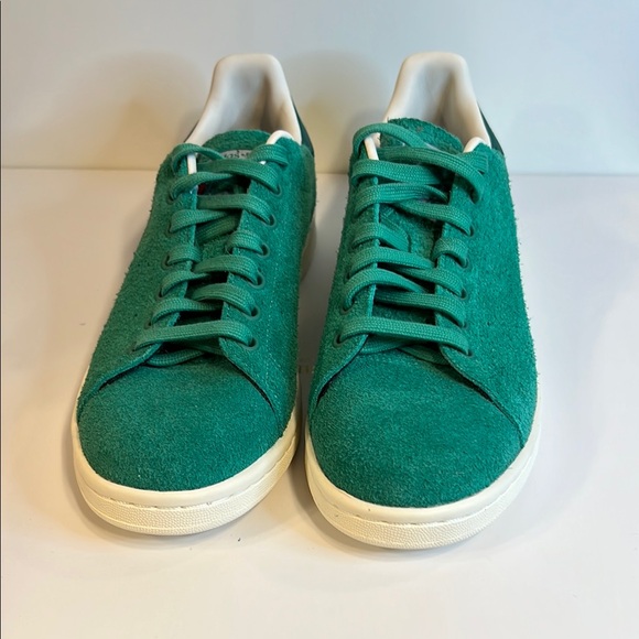 Adidas StanSmith Suede Floral Imprint Court Green Trainer Sneakers Men8 Women9.5